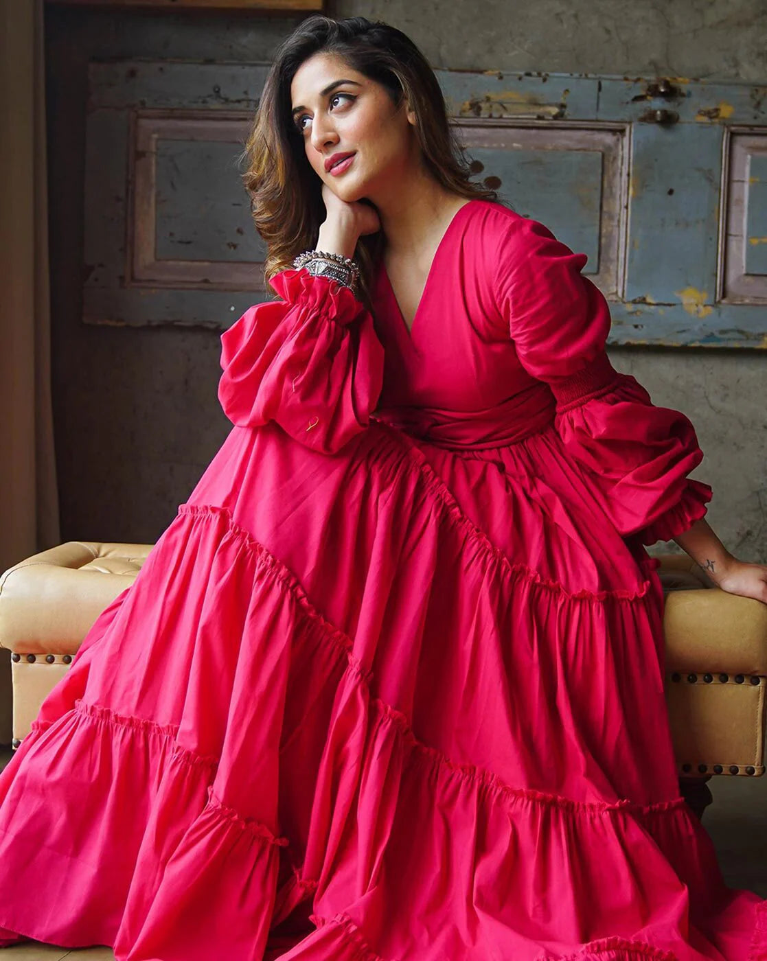 Boshon Amara Belt Maxi Cotton Dress